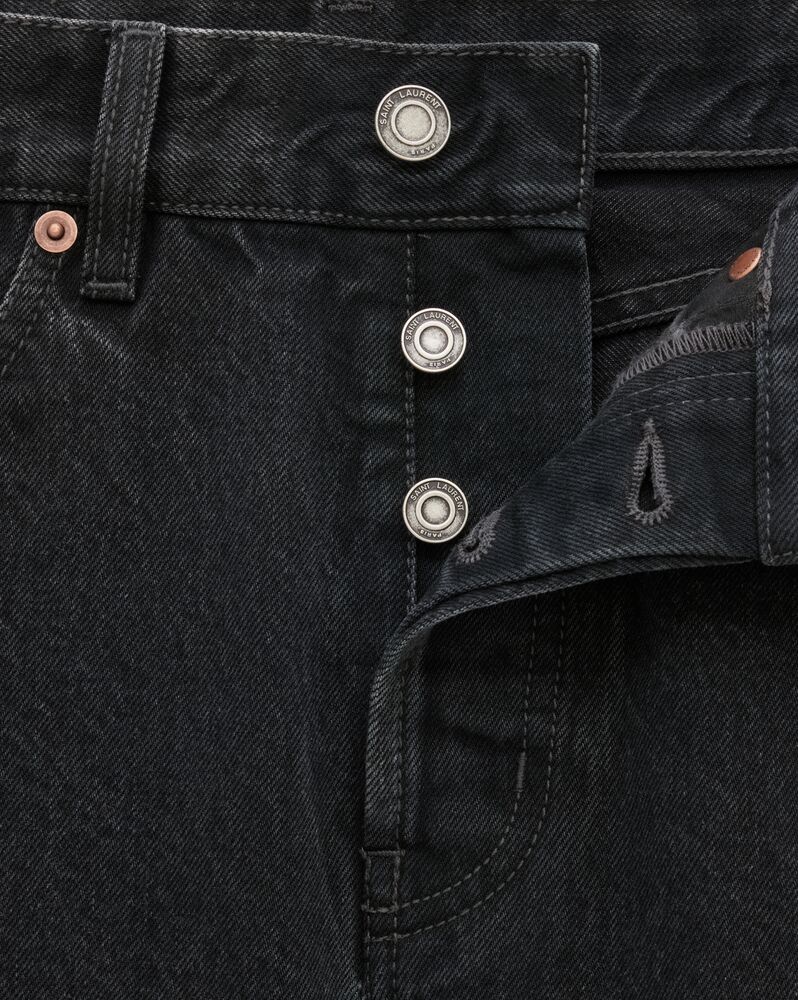 90's slim jeans in black rock denim