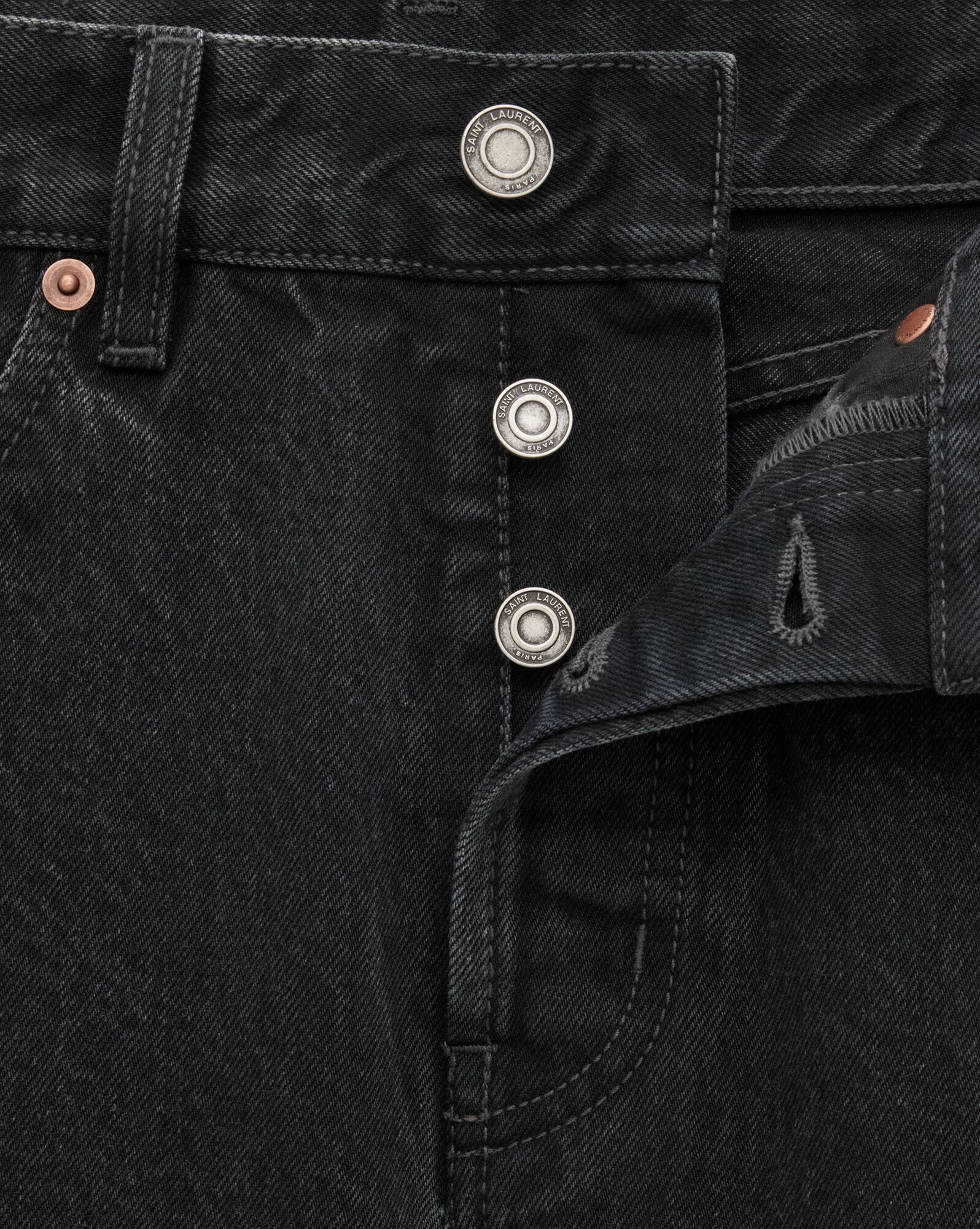 90's slim jeans in black rock denim