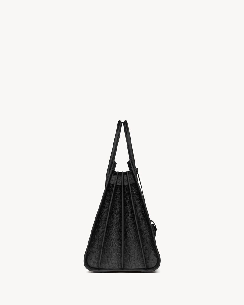 Sac de jour LARGE in crocodile-embossed leather