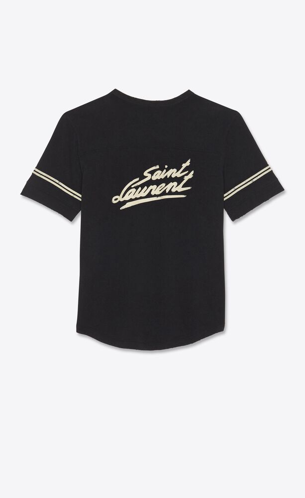 "saint laurent" '50s signature destroyed t-shirt