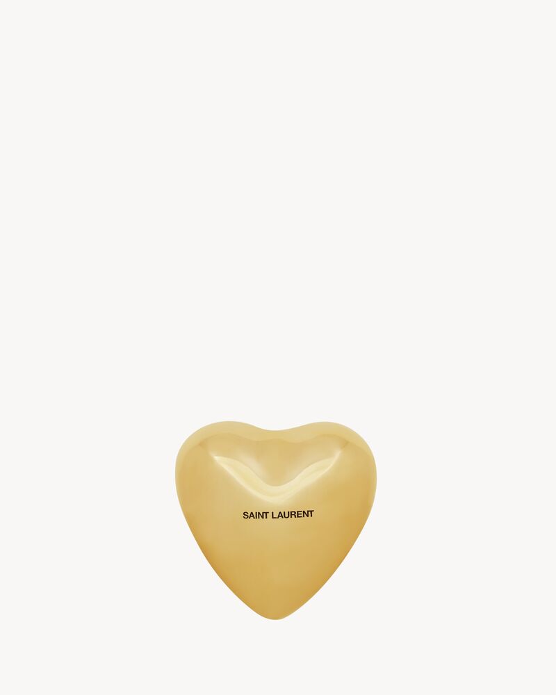 HEART PAPERWEIGHT IN BRASS