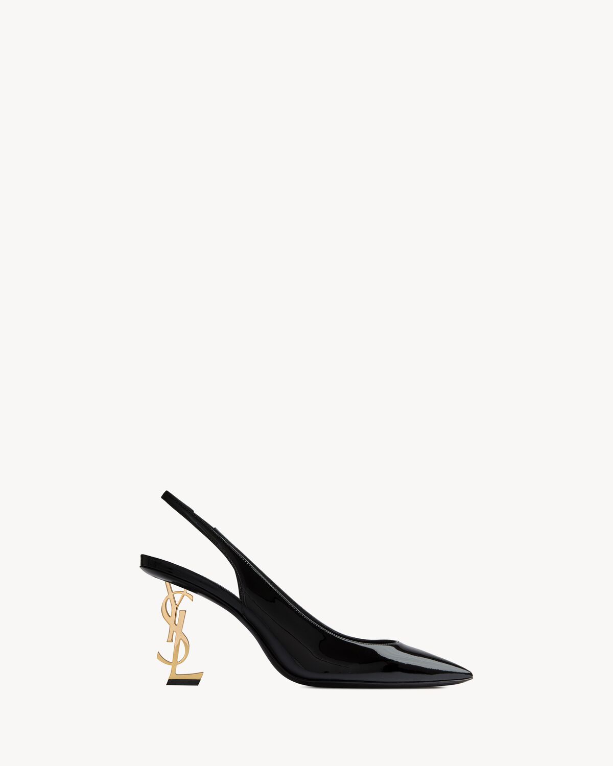 OPYUM slingback pumps in patent leather 