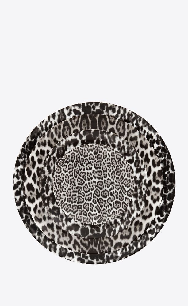 j.l coquet leopard plates