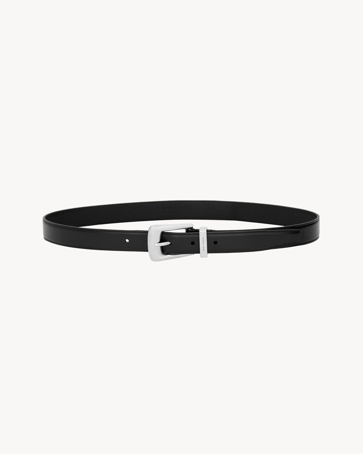 folk belt in smooth leather