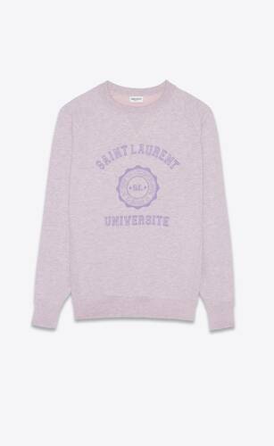 sweatshirt "saint laurent université"