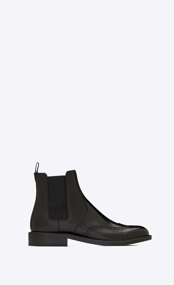 army chelsea boots in smooth leather