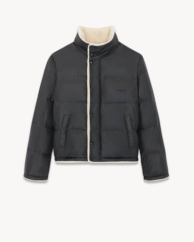 Saint Laurent Quilted Leather Hooded Down Jacket - Men - Black Coats and Jackets - L