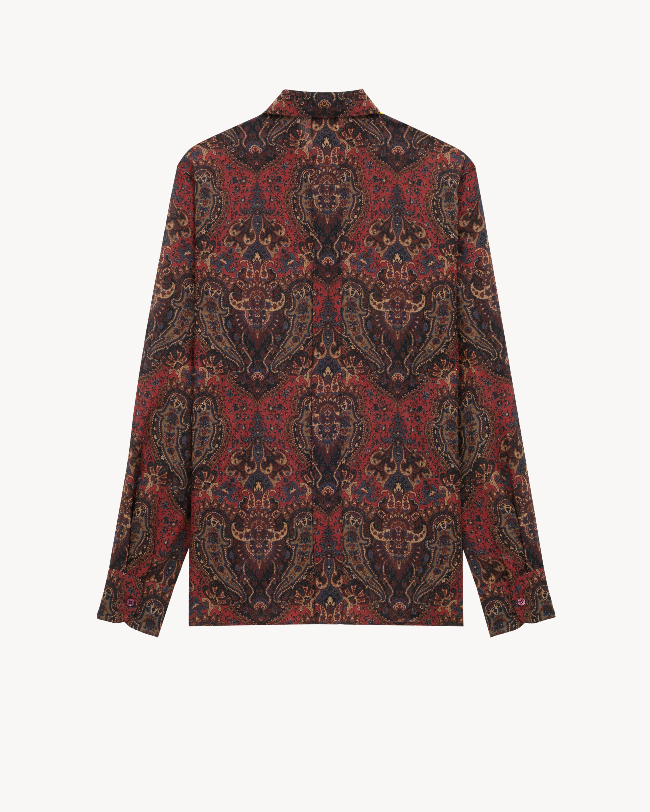 shirt in paisley wool
