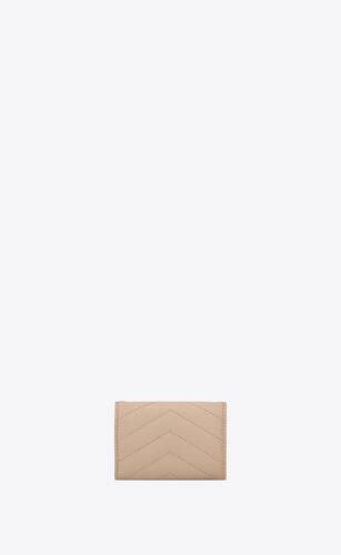 tiny origami wallet in quilted grained leather