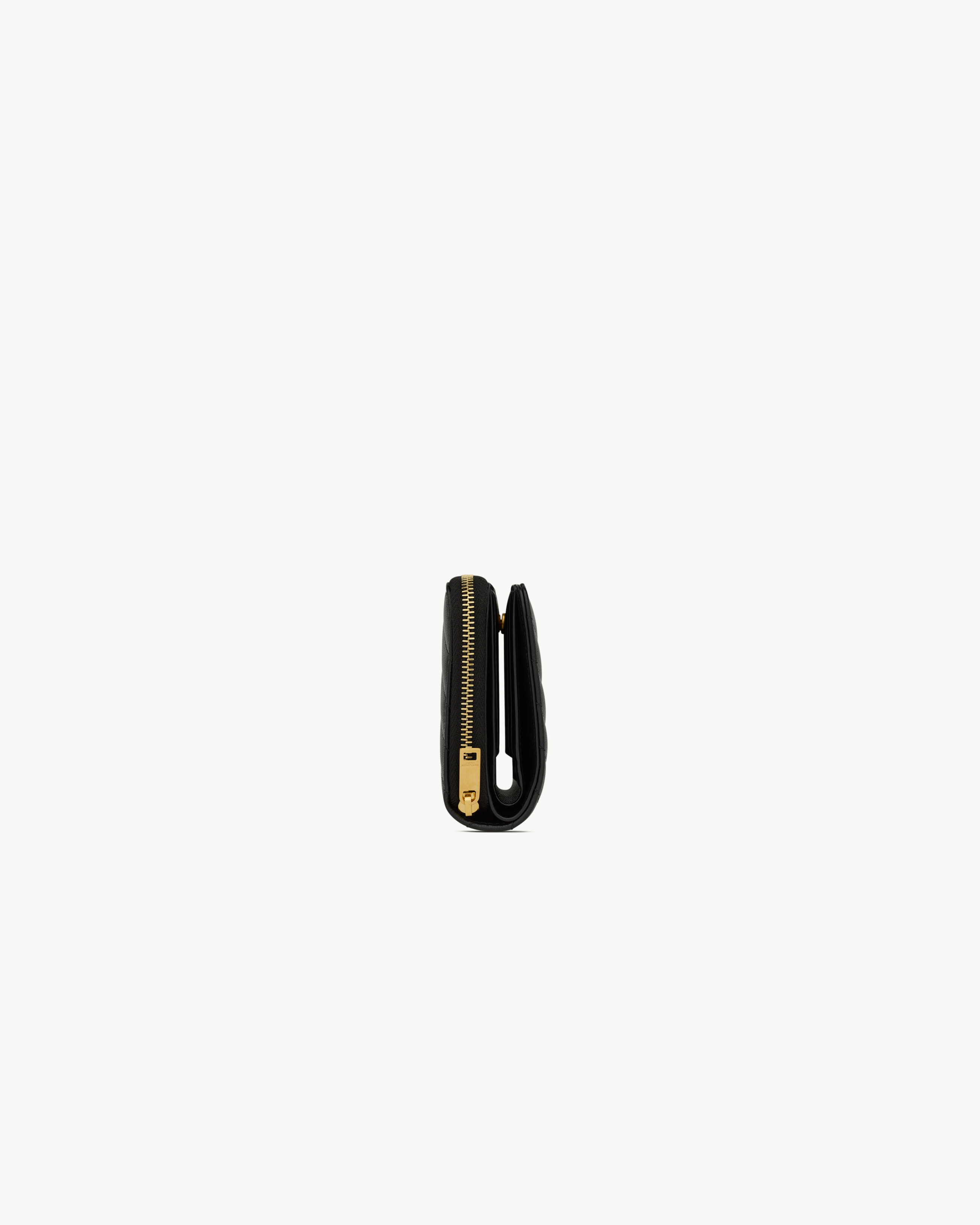 CASSANDRE MATELASSÉ compact zip-around wallet in lambskin
