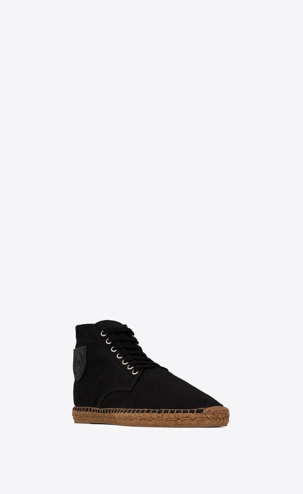 Saint Laurent Damon high-top espadrilles White 