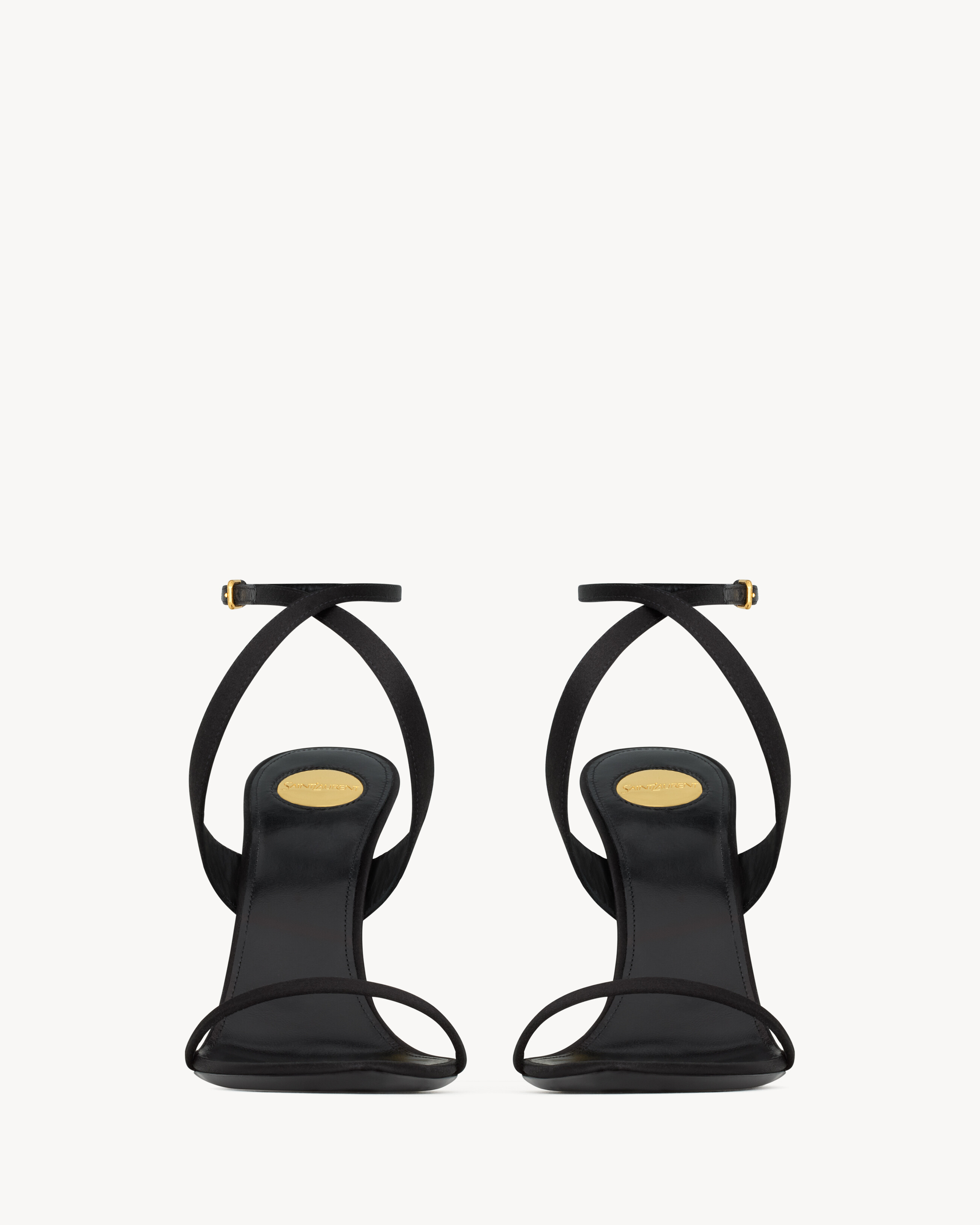 TALLULAH wedges in satin crepe