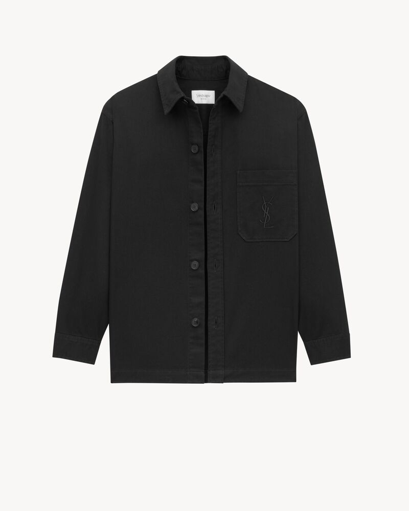 surchemise cassandre en denim noir