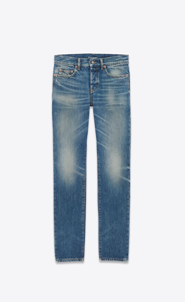 jeans slim fit in denim blu deauville