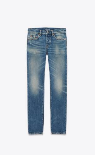 slim-fit-jeans aus denim in deauville beach blue