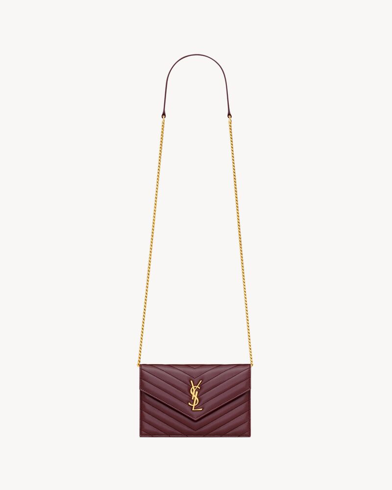 CASSANDRE ENVELOPE CHAIN WALLET IN LAMBSKIN
