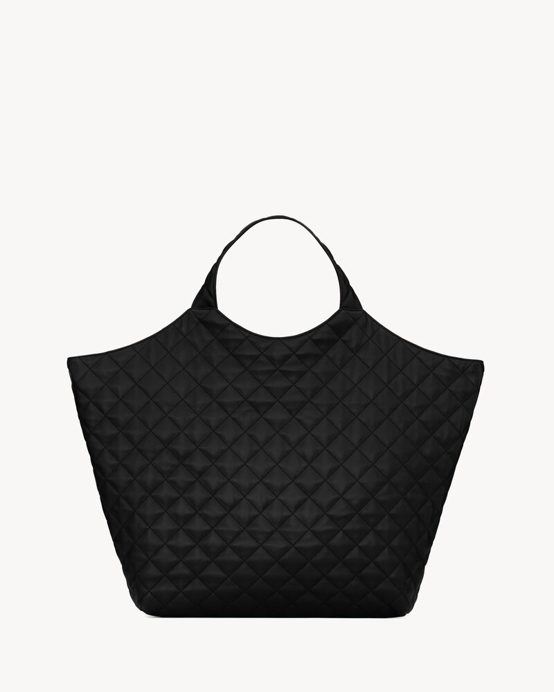 Maxi shopping bag ICARE in pelle di agnello trapuntata