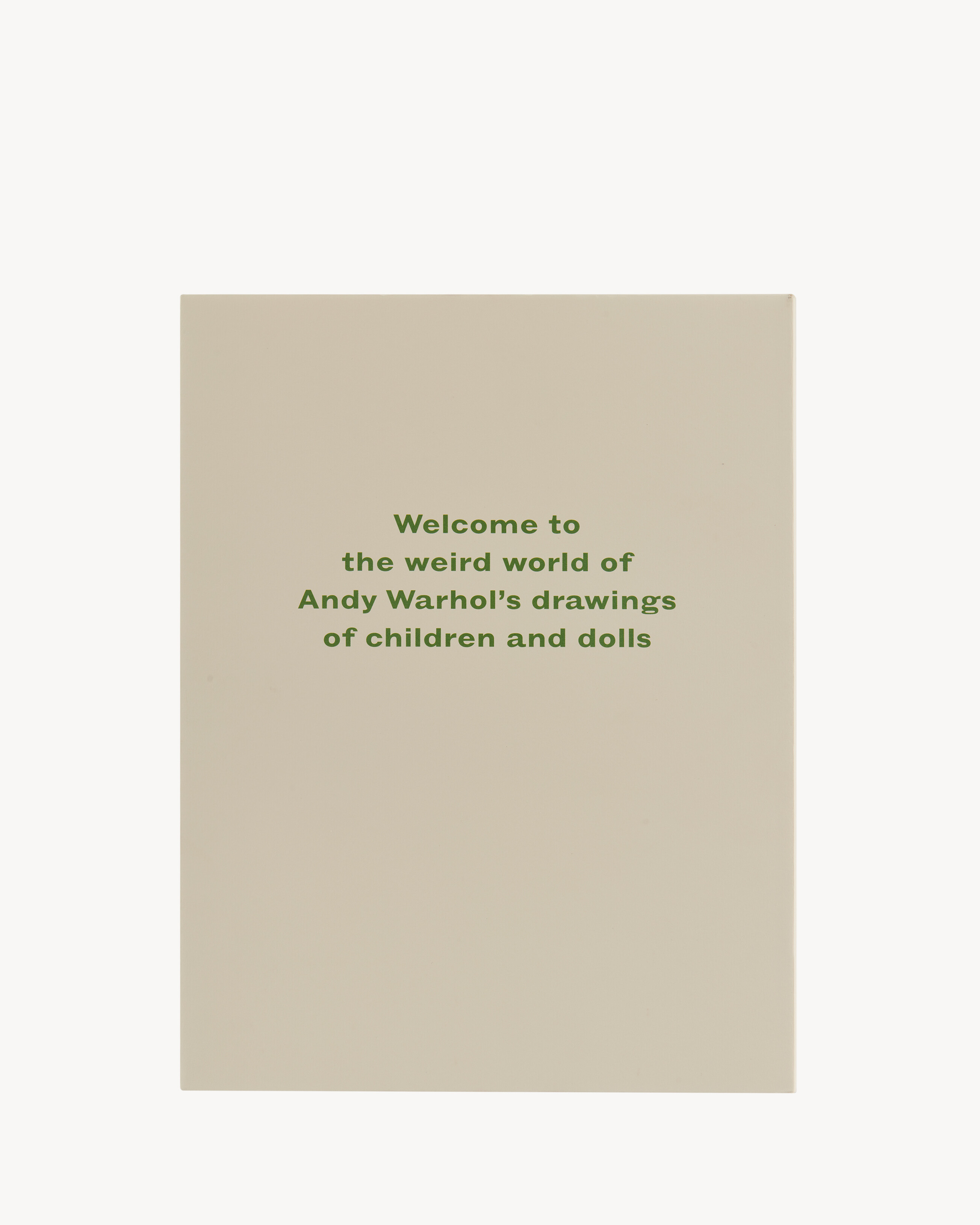 ANDY WARHOL  « SMALL WORLD »