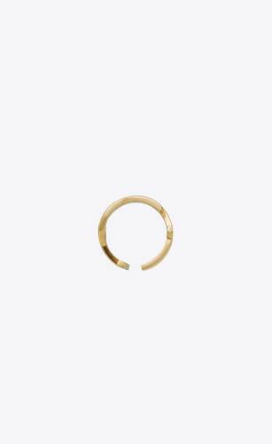 LOUIS VUITTON. Gold-plated ring twisted in the shape of …