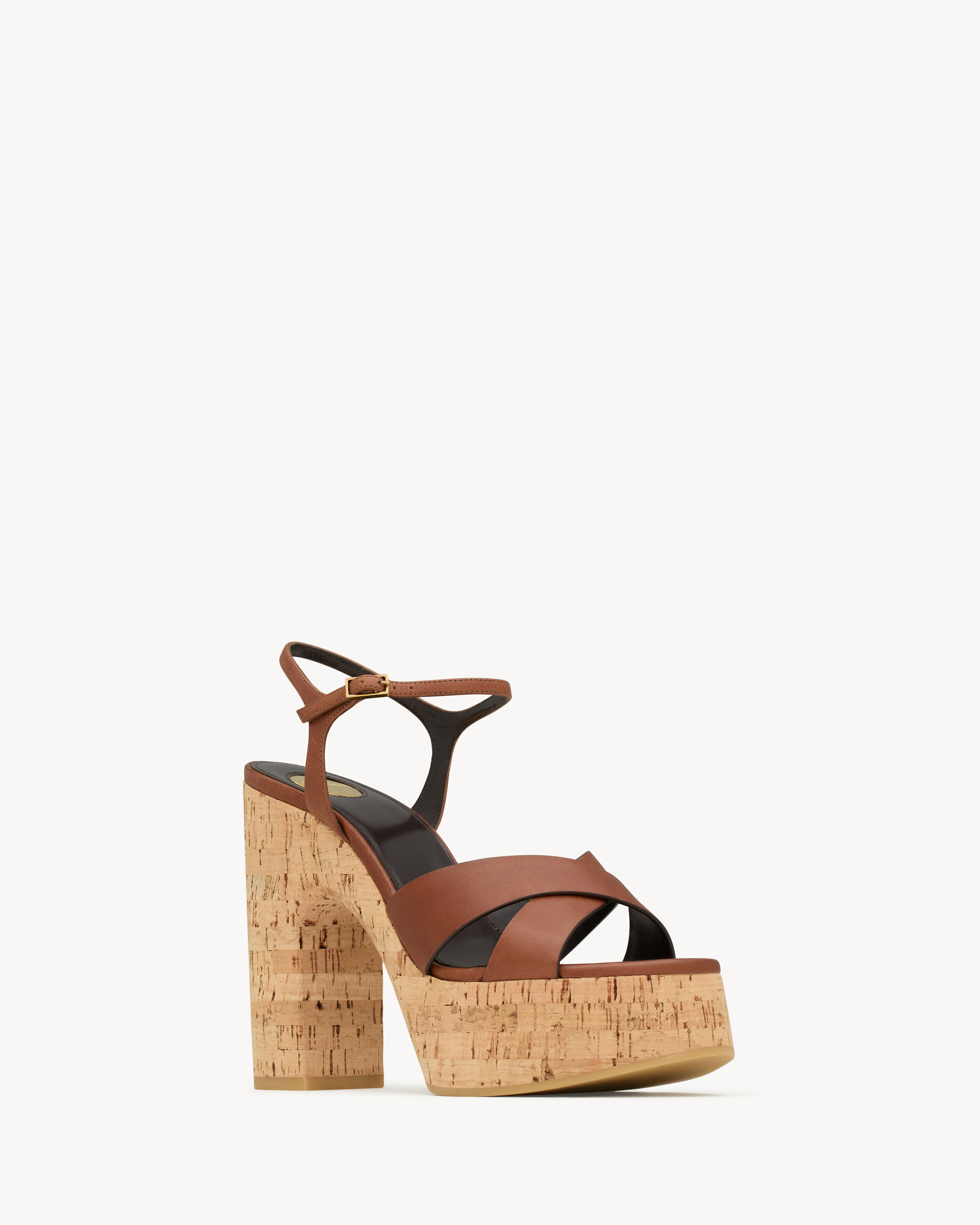 Sandalias de plataforma Bianca de piel lisa