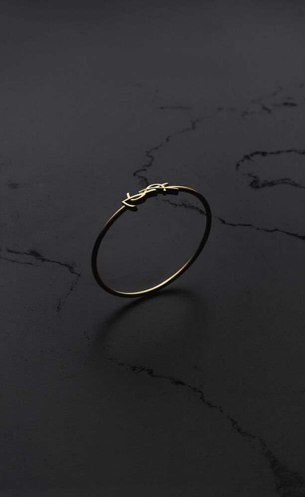 cassandre hinged bangle in 18k yellow gold