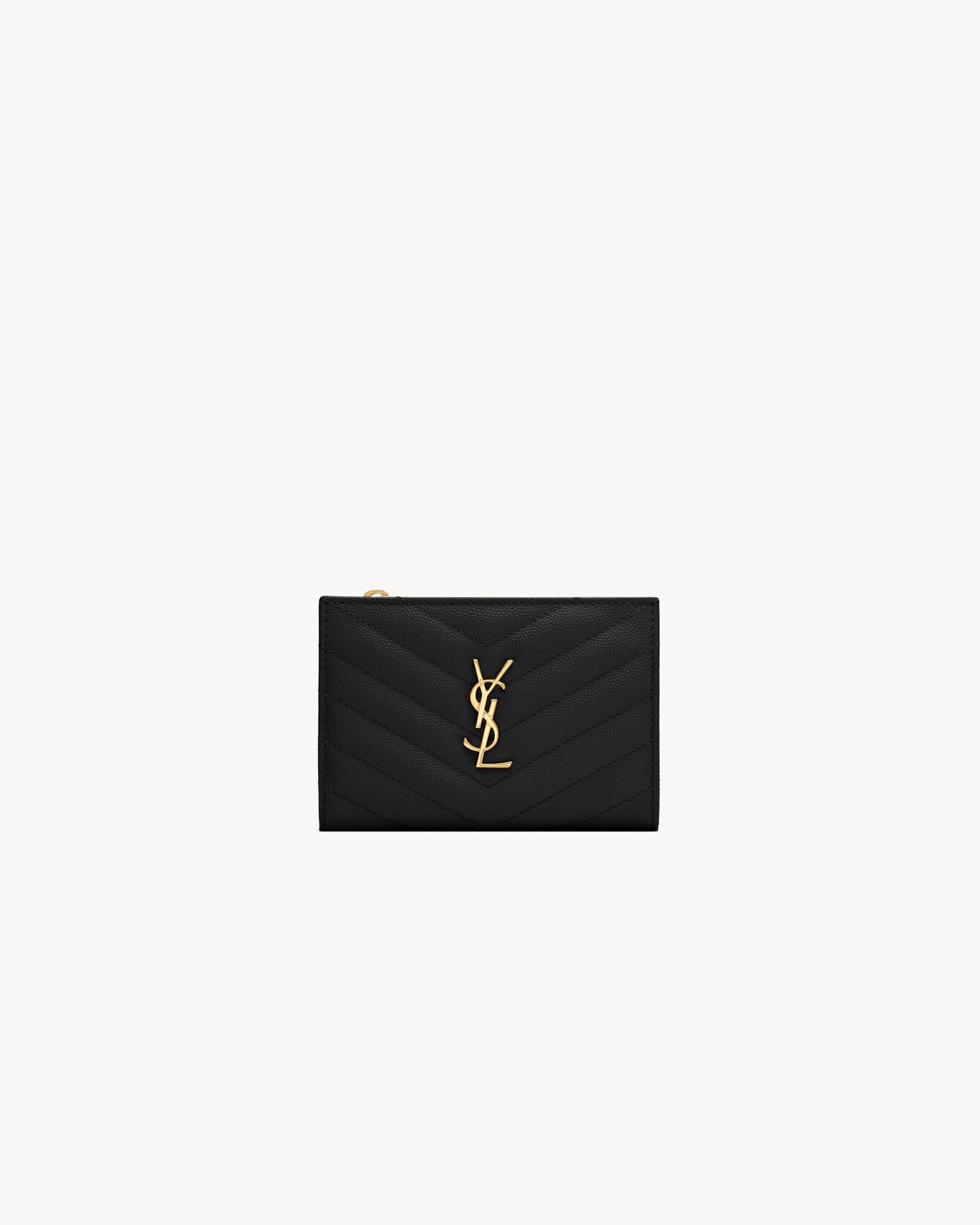 CASSANDRE MATELASSÉ Fragments bi-fold wallet in grain de poudre leather — 668287BOW011000