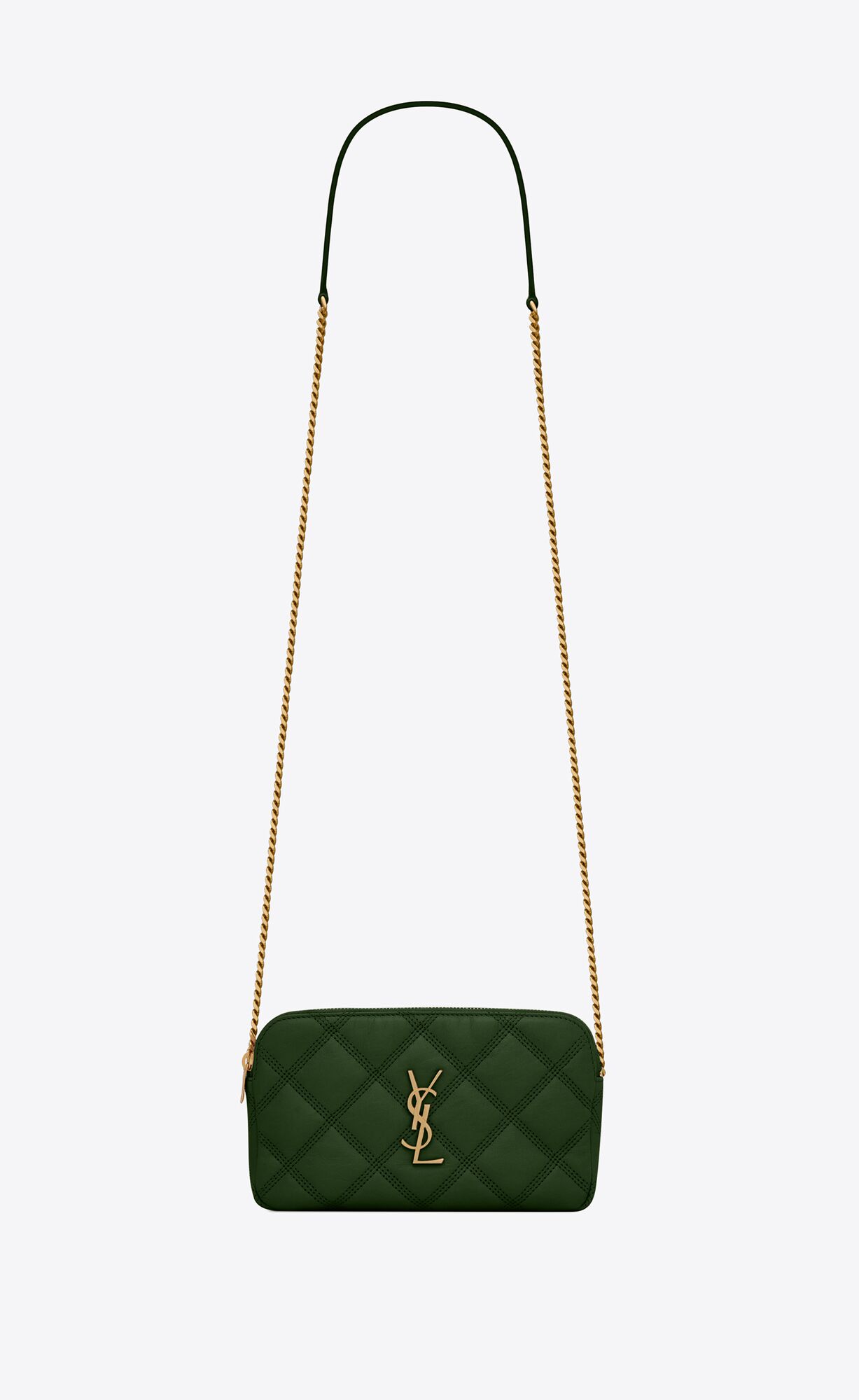 BECKY mini chain bag in carré-quilted lambskin | Saint Laurent United ...