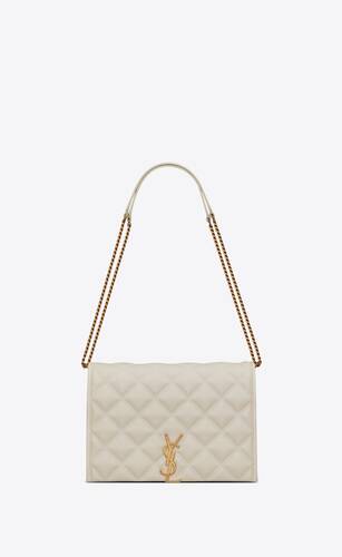 becky mini chain bag in carré-quilted lambskin