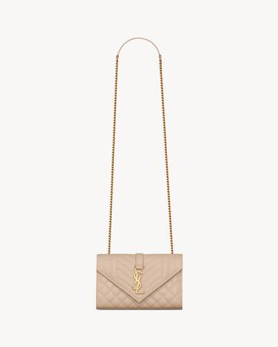 【関税&送料込】Saint Laurent Small Envelope Pouch Saint Laurent Cassandre Small Envelope Pouch In Lambskin