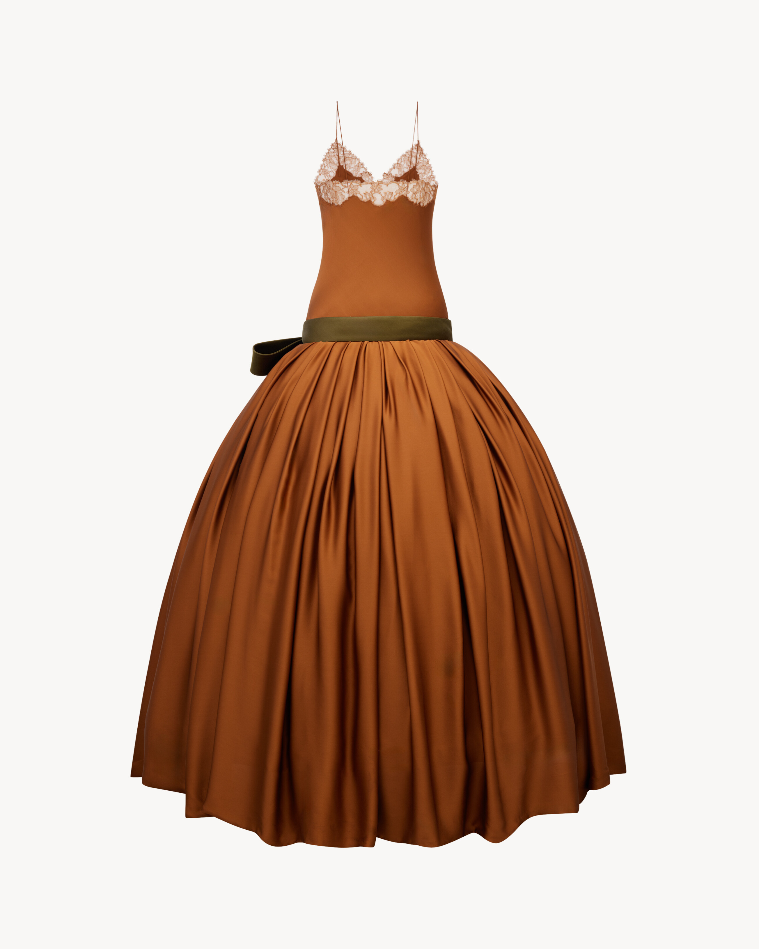 slip bell dress in silk charmeuse