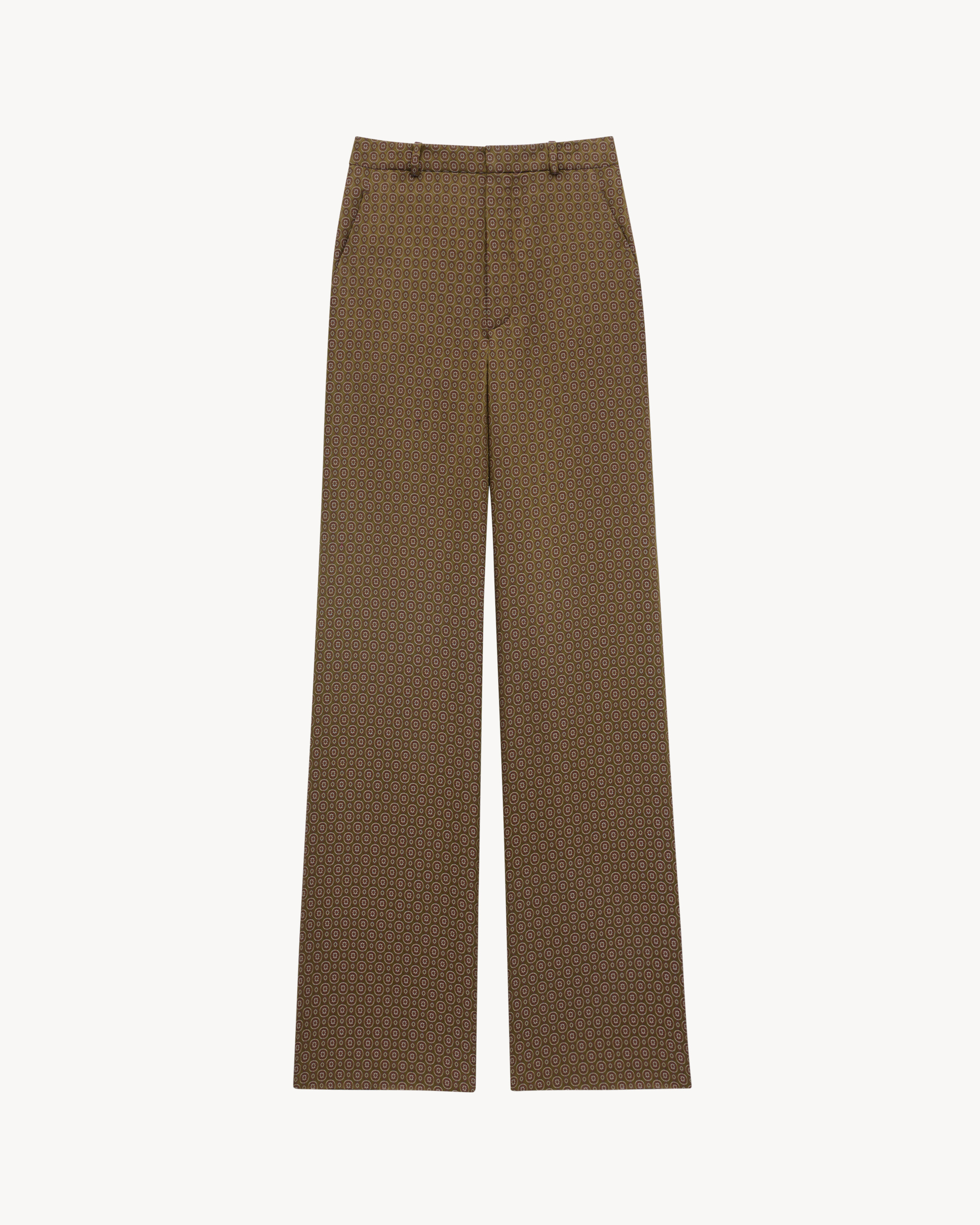 medallion pants in jacquard