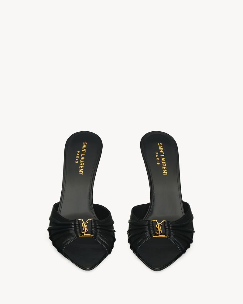 BABYLONE mules in smooth leather