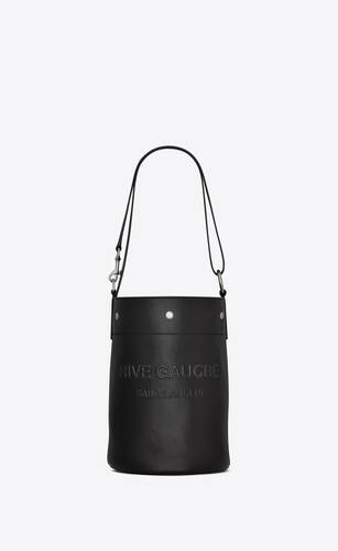 rive gauche bucket bag in smooth leather