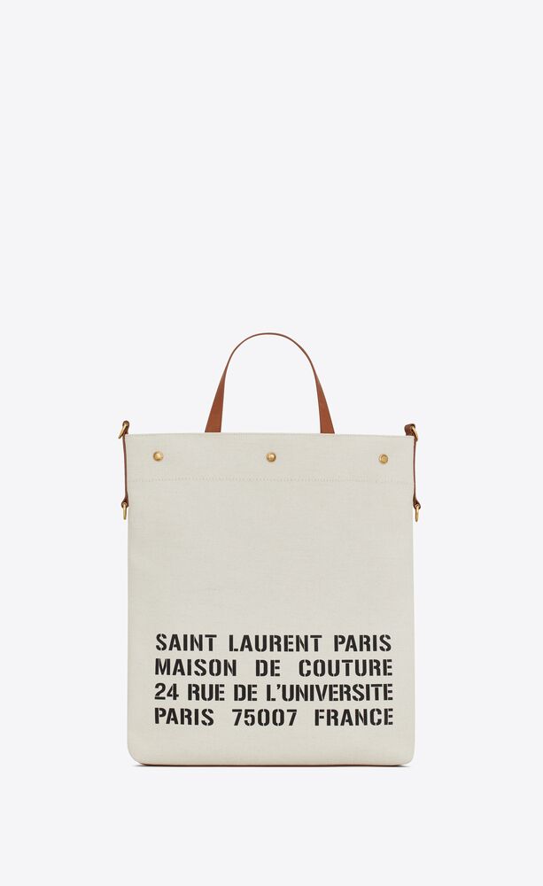 Saint Laurent Men's Universite North/South Foldable Tote Bag
