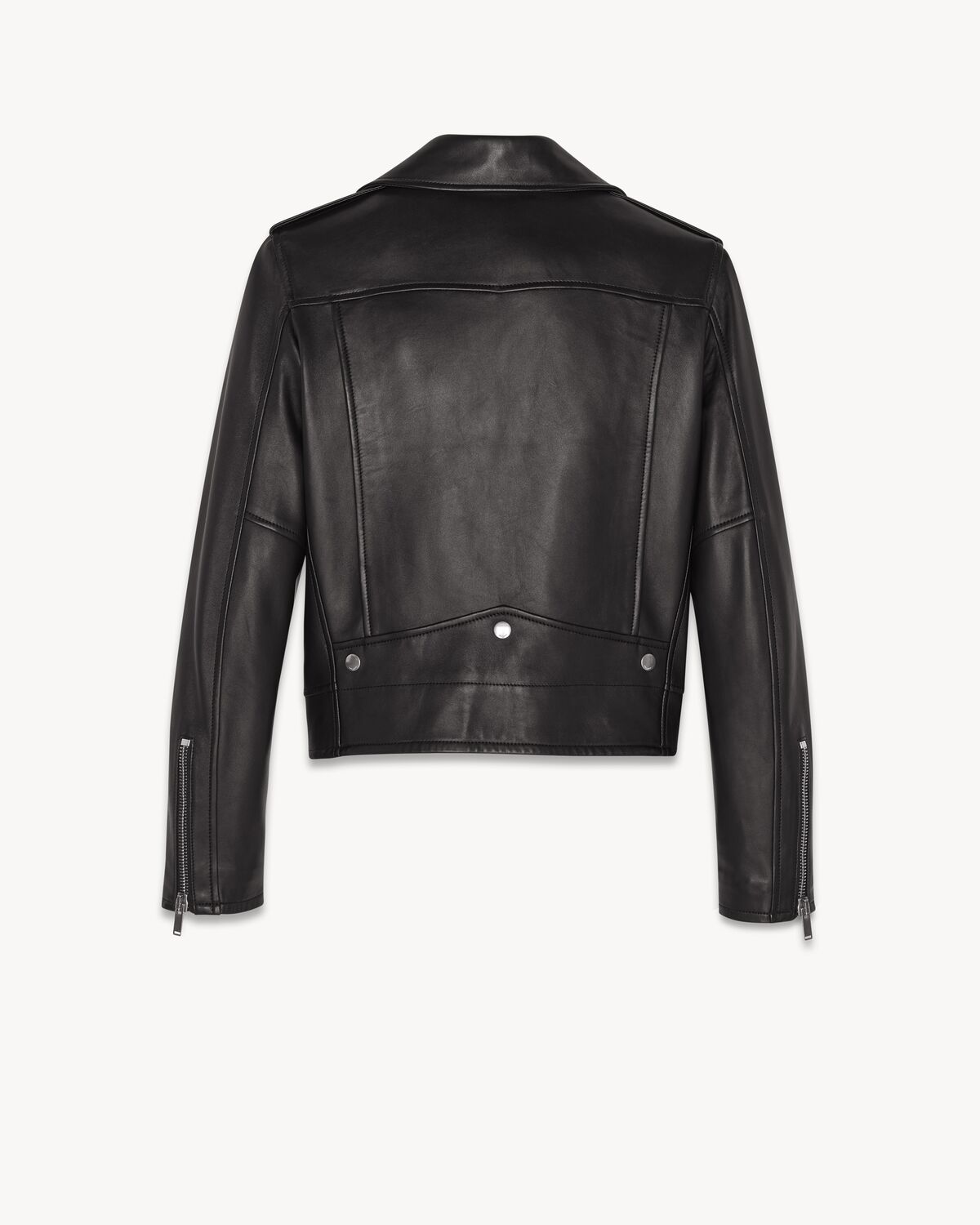 motorcycle jacket in lambskin