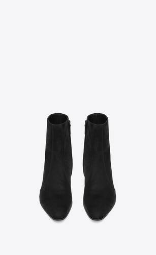 vassili zipped boots in shimmering suede