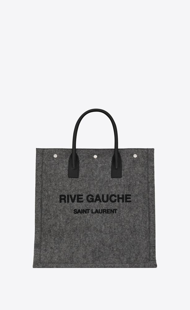 Rive gauche north/south tote bag in felt and leather