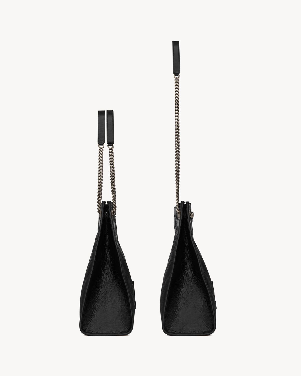 생로랑 크링클드 빈티지 가죽 니키 라지 숄더백 5779980EN041000