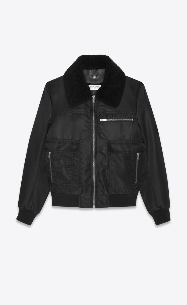 saint laurent aviator jacket