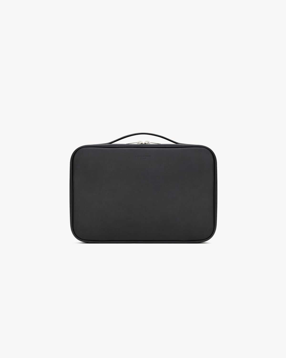 saint laurent paris vanity case in leather