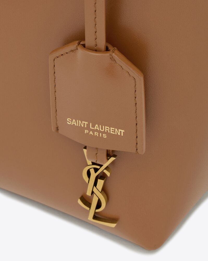 mini toy shopping saint laurent in box leather