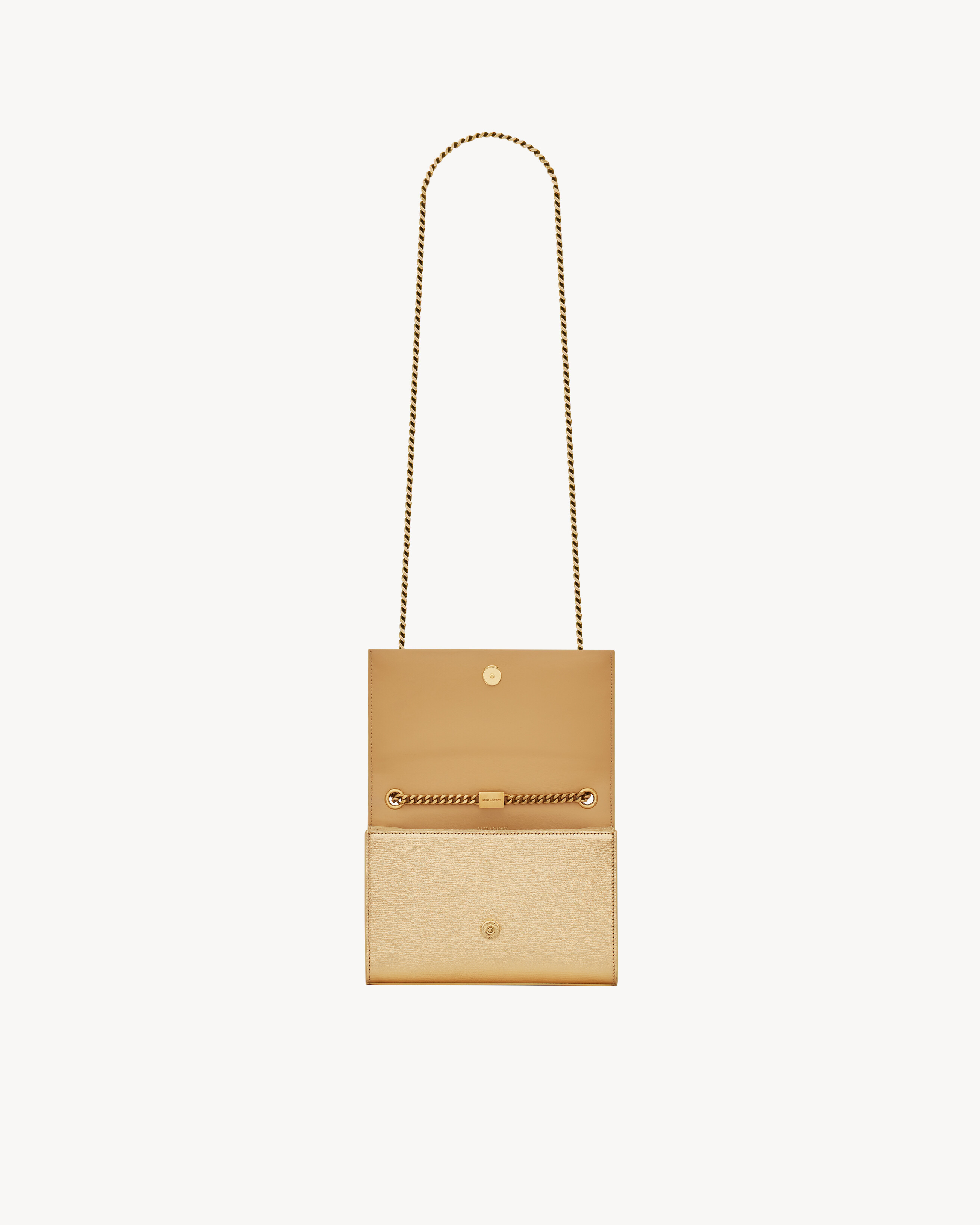 KATE SMALL TASSEL IN METALLIC LEATHER