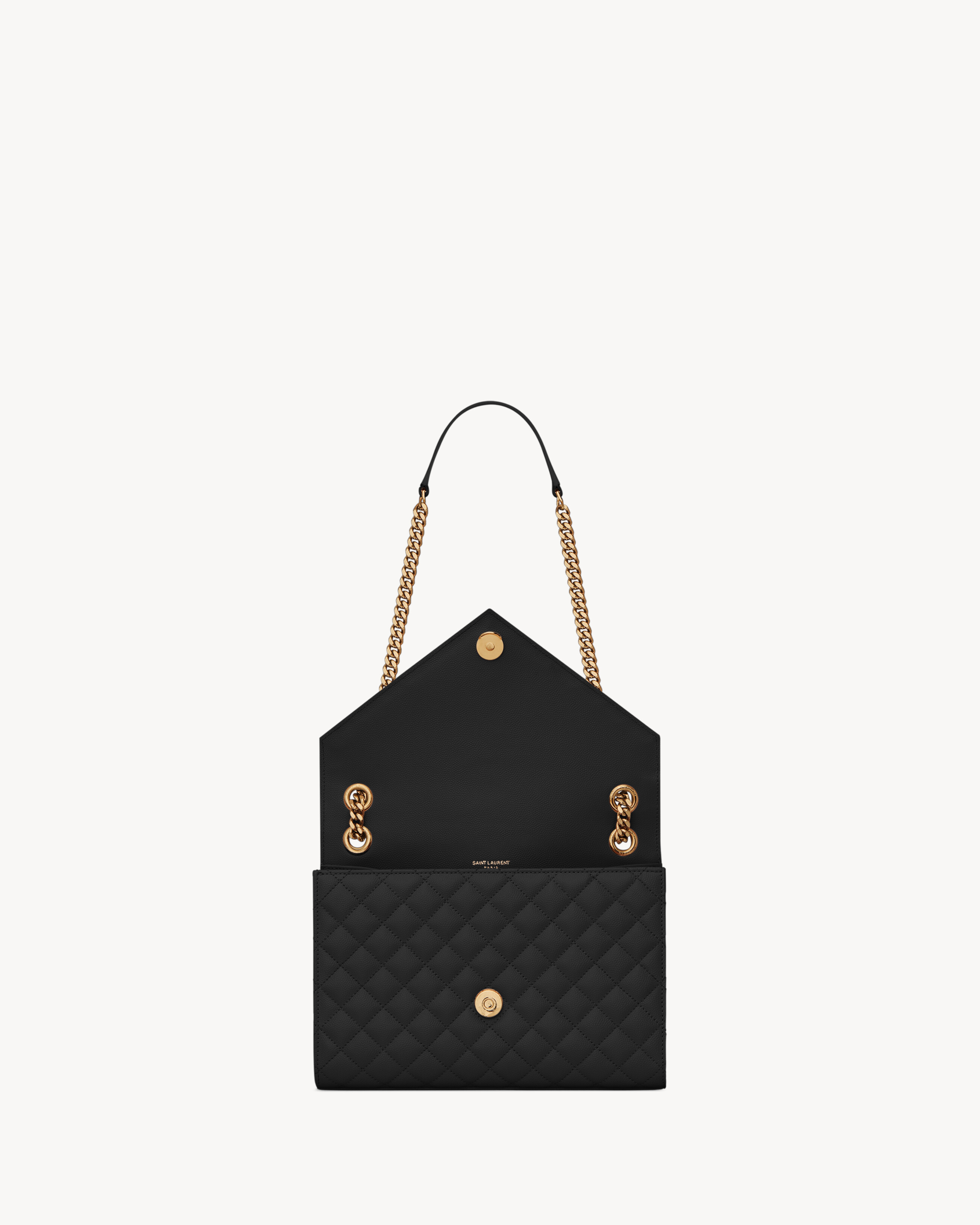 ENVELOPE MEDIUM IN QUILTED GRAIN DE POUDRE EMBOSSED LEATHER