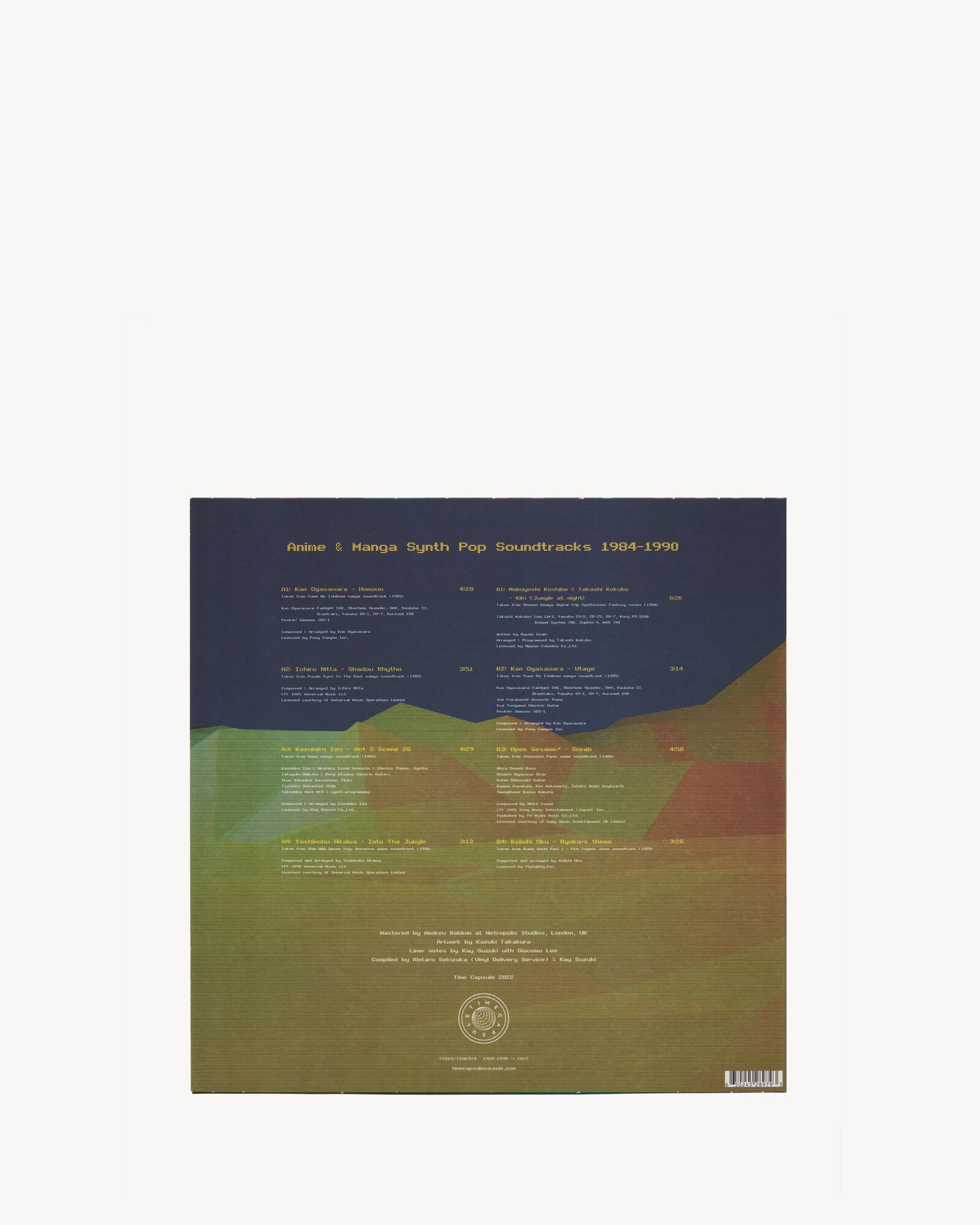 V/A Anime & Manga Synth pop soundtracks 1984 1990 Saint Laurent