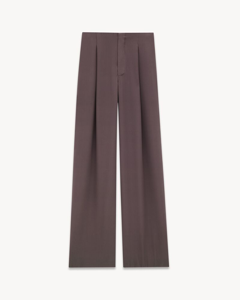 flowy pants in silk crepe