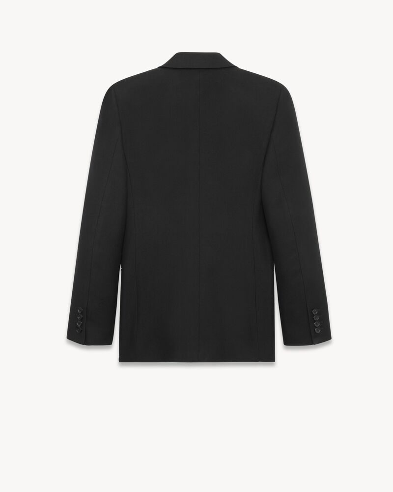 jacket in wool gabardine