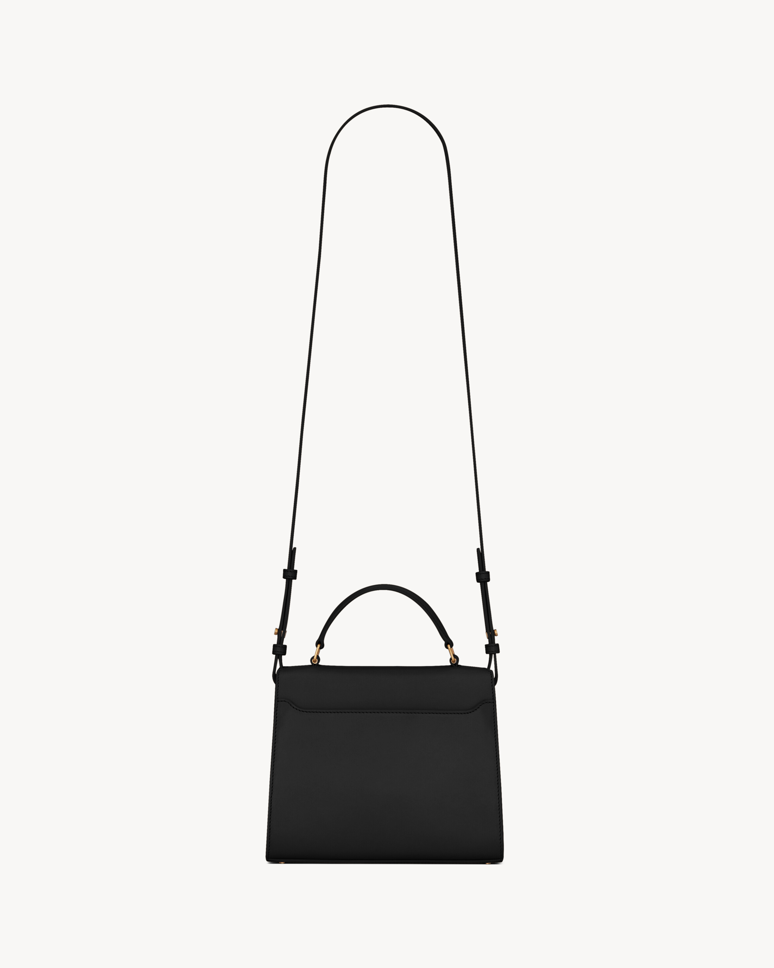 CASSANDRA Mini top handle bag in BOX SAINT LAURENT
