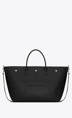 rive gauche maxi cabas in leather