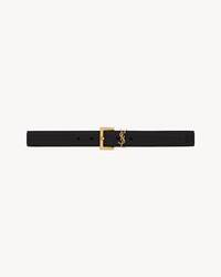 CASSANDRE BELT WITH SQUARE BUCKLE IN GRAINED LEATHER