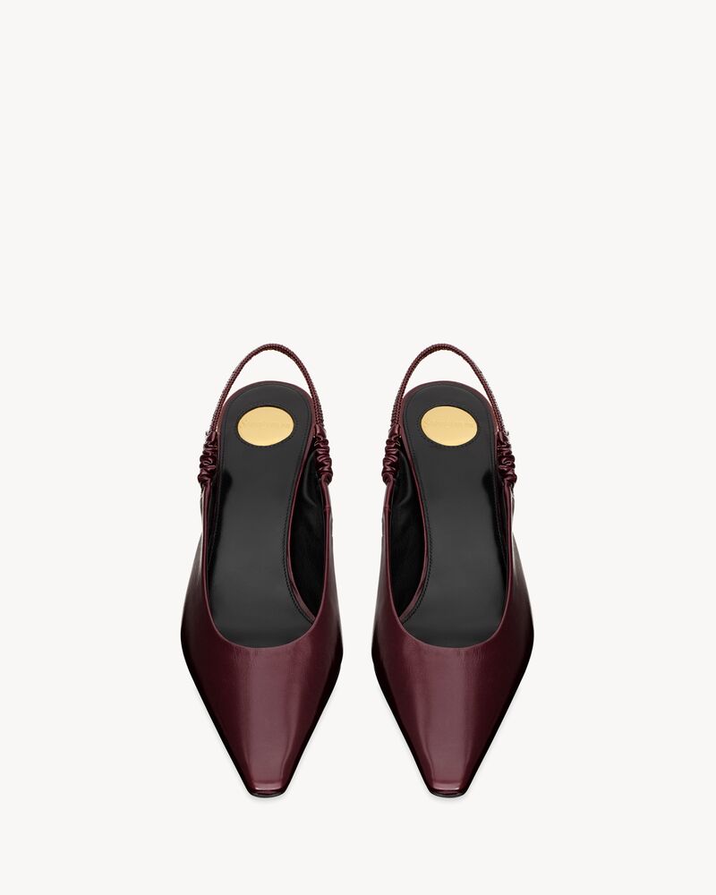 ANNE-MARIE slingback pumps in smooth leather